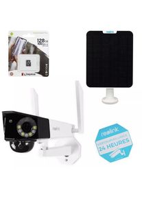 Ultra Secure - Kit caméra 4G maison de vacances large vision + panneau solaire - intelligente / 100% sans-fil / 2K / 150° (Reolink)