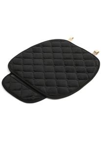 Housse de siège de voiture universelle en forme de losange tapis de protection pour chaise de voiture doux et confortable au toucher (losange noir)