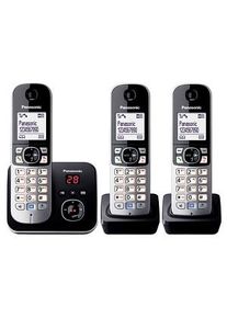Panasonic KX-TG6823GB Schnurloses Telefon-Set mit Anrufbeantworter schwarz