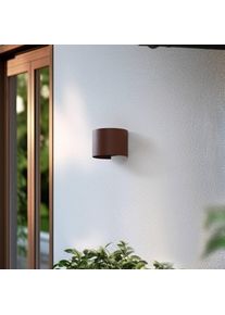 LINDBY Smart LED-Außenwandlampe Dara rost rund CCT RGB Tuya