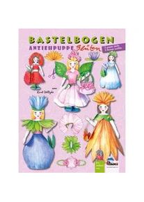 Anziehpuppe Blüten Bastelbogen Mit 3 Puppen Aus Papier Und 5 Outfits