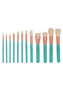 MIMO Makeup Brush Set Turquoise 12 Pcs set perii machiaj