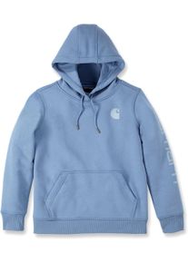Carhartt Clarksburg Logo, hoody women , color: Light Blue , size: XL