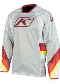 Klim Mojave, maillot , couleur: Gris Clair/Rouge/Jaune N&eacute;on , taille: S