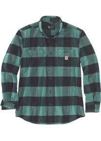 Carhartt Flannel-Plaid, shirt , kleur: Donkergroen/Donkergrijs (L04) , maat: L