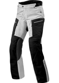 Revit Offtrack 2 H2O, pantalones textiles impermeables , color: Negro/Plata , tamaño: Larga M