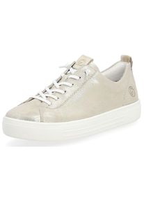Remonte Dames Sneakers laag ecru / zilver 36