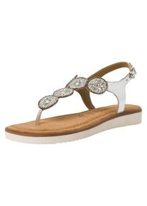 Tamaris Dames Teenslipper zilver 36