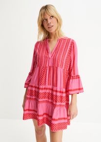 Korte zomerjurk - rood - maat 34 - viscose - bonprix