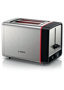 Bosch TAT6M420 Toaster, 2 Schlitz, 970 W, Edelstahl