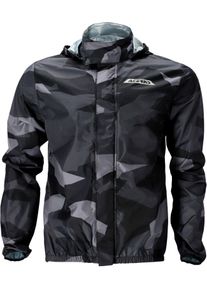Acerbis X-Dry Camo, rain jacket , color: Black/Grey/Dark Grey , size: L