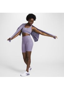 Cycliste taille haute à maintien normal avec poches 20 cm Nike Universa pour femme - Pourpre