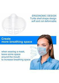 Groofoo - Le protecteur de rouge à lèvres 3D vous aide à respirer doucement,support de protecteur de rouge à lèvres en silicone réutilisable pour