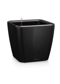 Lechuza Pot de fleur - lec - Quadro Premium ls 50 - noir brillant - avec réserve d'eau - 50 x 50 x 46,5 cm