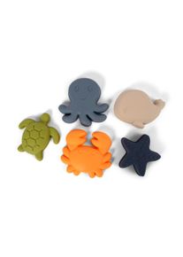 Filibabba - Silicone sand toys 5 pieces - Animals of the Sea - (FI-03088)