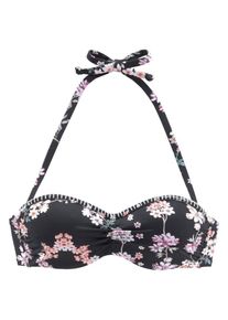 Sunseeker Dames Bikinitop 'Ditsy' gemengde kleuren / zwart 80