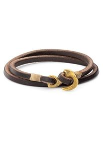 Timeless Leather Craftsmanship Armband koeienhuid M Bruin