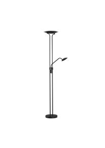 Fischer und Honsel LED-Stehleuchte Tallri, schwarz, 180 cm, 2-flg., Metall, CCT