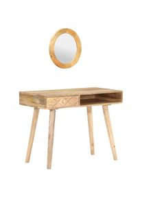 Design In - Coiffeuse Table de maquillage pour studio,chambre 100x50x76 cm Bois de manguier solide vidaXL