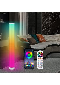 Lampadaire, dimmable LED 6W Lampadaire Sur Pied, RGB Réglable , 104cm, avec Télécommande - Multicolore
