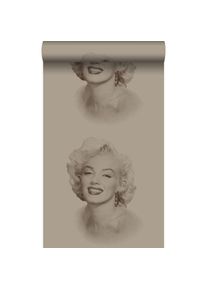 Origin Wallcoverings - Papier peint Marilyn Monroe - 53 cm x 10,05 m de bronze brillant