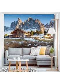 MICASIA Murale - Mountain Hut Dimension HxL: 192cm x 192cm Matériel: Premium
