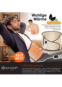 Kesser - Coussin chauffant électrique pour le ventre et le dos Sac inclus - Ceinture chauffante avec 3 niveaux de température et arrêt automatique