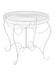 CLP - Table ronde avec un style romantique orné de différentes décorations de couleurs colore : Blanc