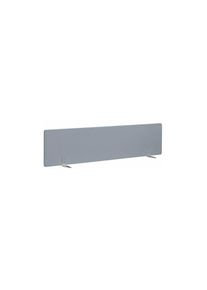 Panneau acoustique gris l 160 x h 46 cm pour pôle de bureaux Team Line - fixation aluminium - Aluminium