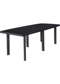 vidaXL - Table de jardin Anthracite 216x90x72 cm Plastique