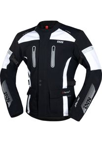 iXS Pacora-ST, textile jacket waterproof , color: Black/White , size: 5XL