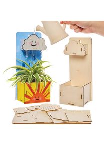 Rainy Days Wooden Flowerpot Kits (Pack of 2)