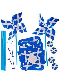 Scotland Flag Windmill Kits (Pack of 6)