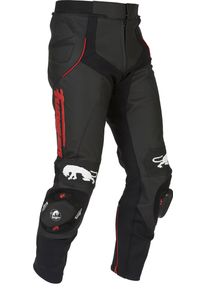 Furygan Raptor, leren broek , kleur: zwart/rood , maat: 36