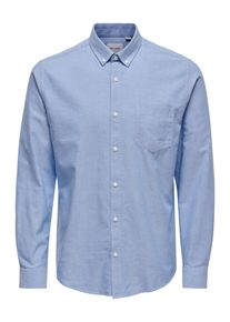 Only & Sons Only & Sons, M&aelig;nd, Skjorte 'Alvaro', R&oslash;gbl&aring;, St&oslash;rrelse XS