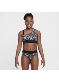 Nike Swim Wild asymmetrische monokini voor meisjes - Grijs