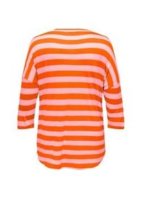 Only CARMAKOMA 3/4-Arm-Shirt »CARLICAP 3/4 O-NECK TOP JRS« Only CARMAKOMA Orange Tiger Stripes:LIGHT ROSE STRIPES XL (54)