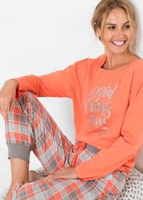 Pyjama, jossa ylisuuri paita, väritön, 56/58, 100% puuvilla, bonprix
