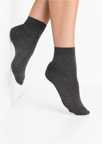 bonprix Calcetines cortos (10 pares) de algod&oacute;n org&aacute;nico gris 39-42