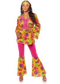 Amscan 60's Hippie Flower Power Costume Ladies