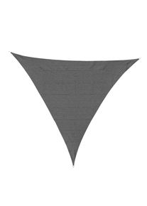 Outsunny Triangle Sun Shade Sail 5m x 5m x 5m HDPE UV Block Outdoor Patio Canopy Shelter,Charcoal Grey | Aosom Ireland