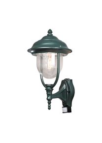 Konstsmide Außenwandlampe Parma mit Bewegungsmelder, grün