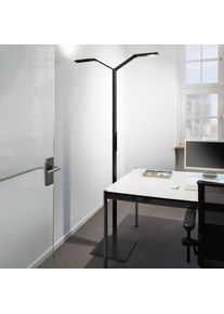 LUCTRA Floor Twin Linear LED-Stehleuchte schwarz
