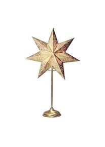 STAR TRADING Standstern Antique, Metall/Papier, gold