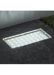 Searchlight Rechteckige LED-Bodeneinbauleuchte Walkover, 20 cm