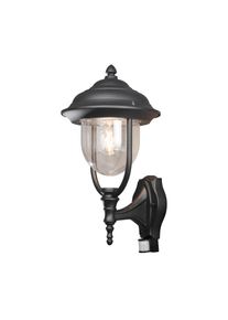 Konstsmide Außenwandlampe Parma mit Bewegungsmelder, schwarz
