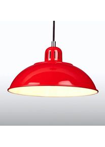 Elstead Red pendant lamp Franklin in a retro design