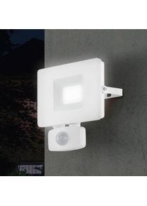 Eglo LED-Außenstrahler Faedo 3 mit Sensor, weiß, 20W