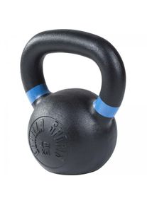 Kettlebell en fonte noir avec couleur rayé poignées disponible de 4kg à 32kg - Haltère russe - Poids : 12 kg - Gorilla Sports