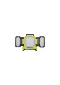 Ryobi Triple panneau lumineux LED 18V - 3 intensités : 3000 / 1500 / 800 Lumens - panneaux orientable a 150∞ (central) & 360∞ (latéraux)